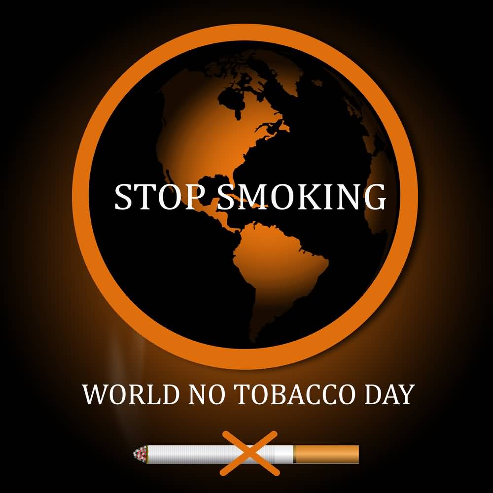 Stop Smoking World No Tobacco Day Poster