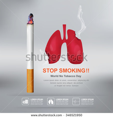 Stop Smoking World No Tobacco Day Smoke Out Of Kidney Illustration