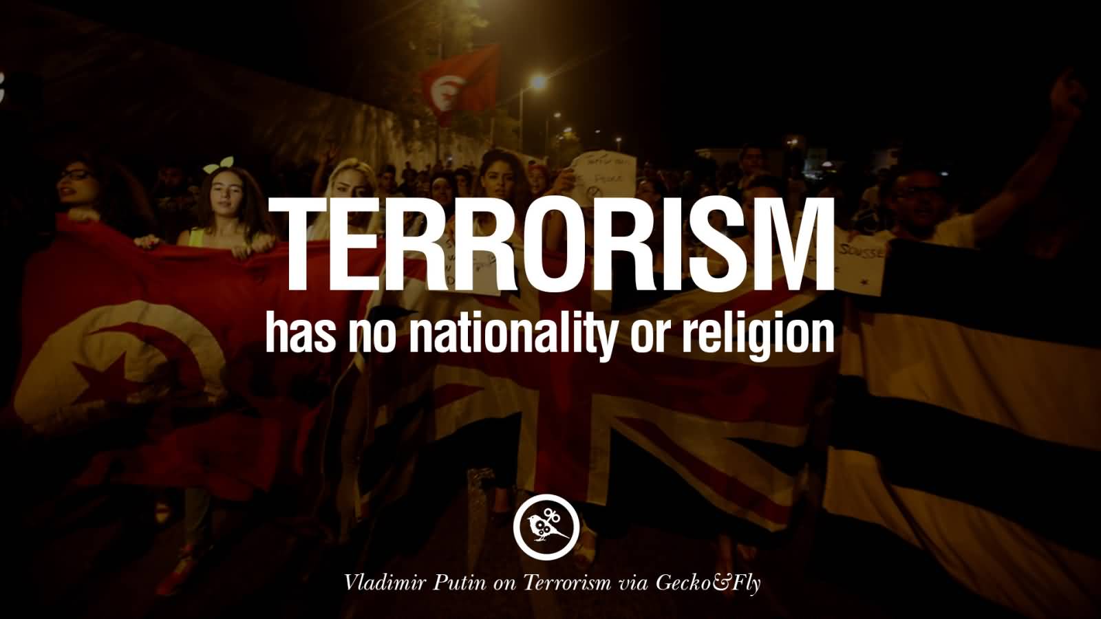 Terrorism Has No Nationality Or Religion Anti Terrorism Day