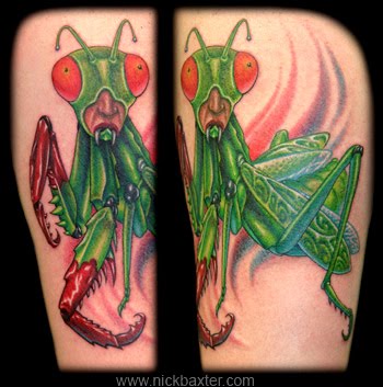 Traditional Grasshopper Tattoo Design For Sleeve