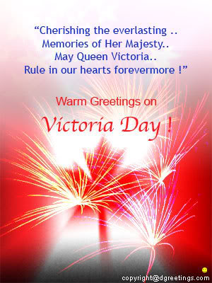 Warm Greetingsg On Victoria Day Card