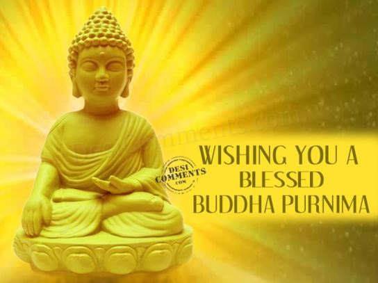 Wishing You A Blessed Buddha Purnima Ecard