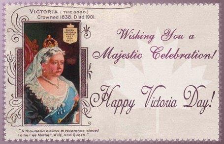 Wishing You A Majestic Celebration Happy Victoria Day Greeting Card