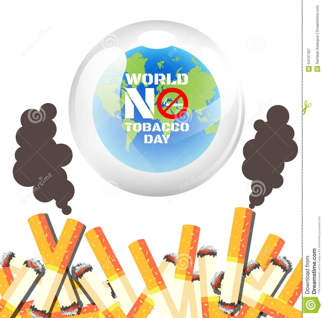 World No Tobacco Day Cigarettes Poster