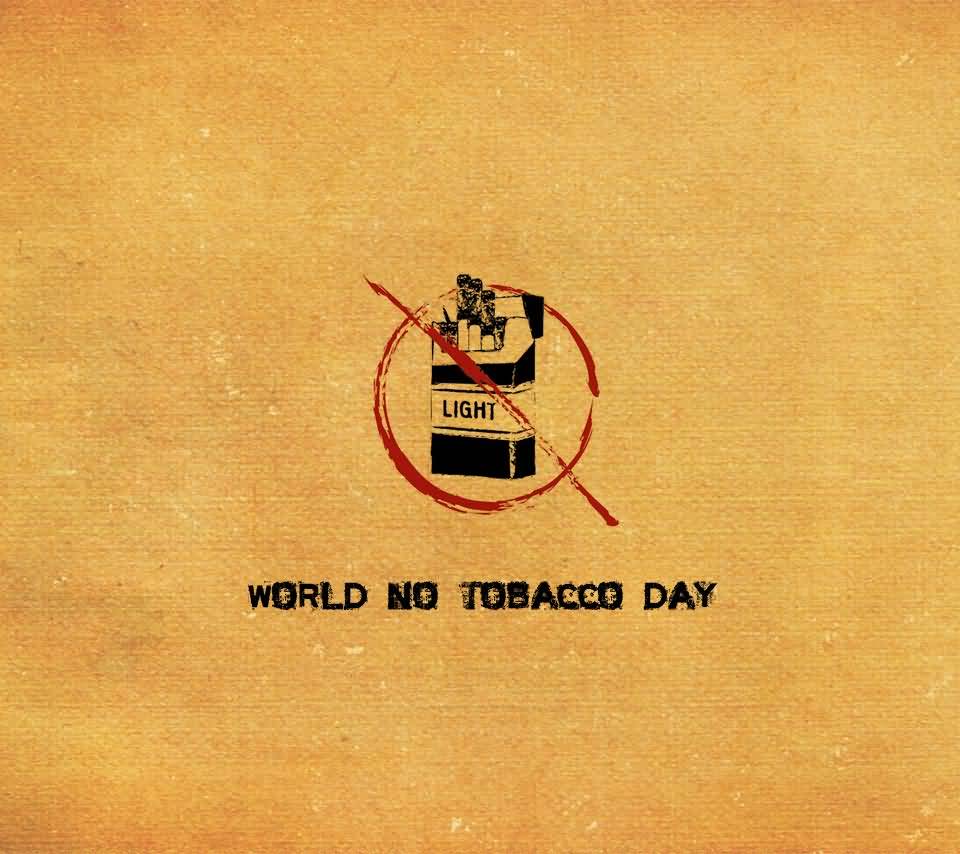 World No Tobacco Day Cigarette Box Poster
