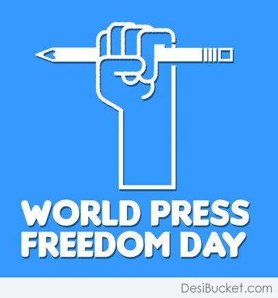 World Press Freedom Day Pen In Hand Poster