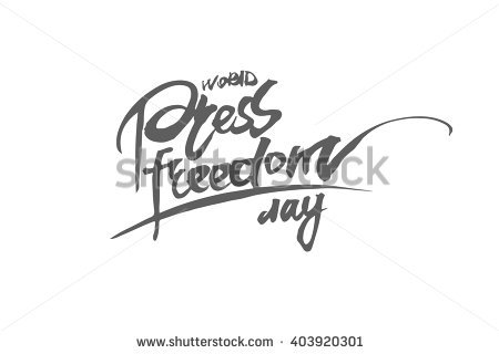 World Press Freedom Day Stylish Text Clipart