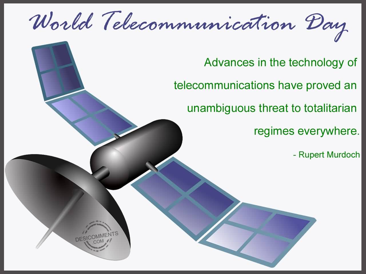 World Telecommunication Day Rupert Murdoch Quote