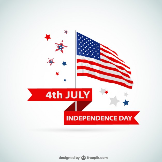 4th July Happy Independence Day Design