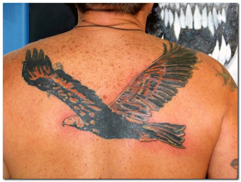 Amazing Flying Eagle Tattoo Idea