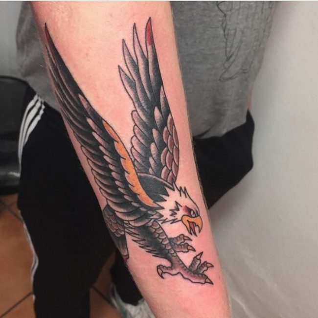42+ Eagle Forearm Tattoos With Meanings