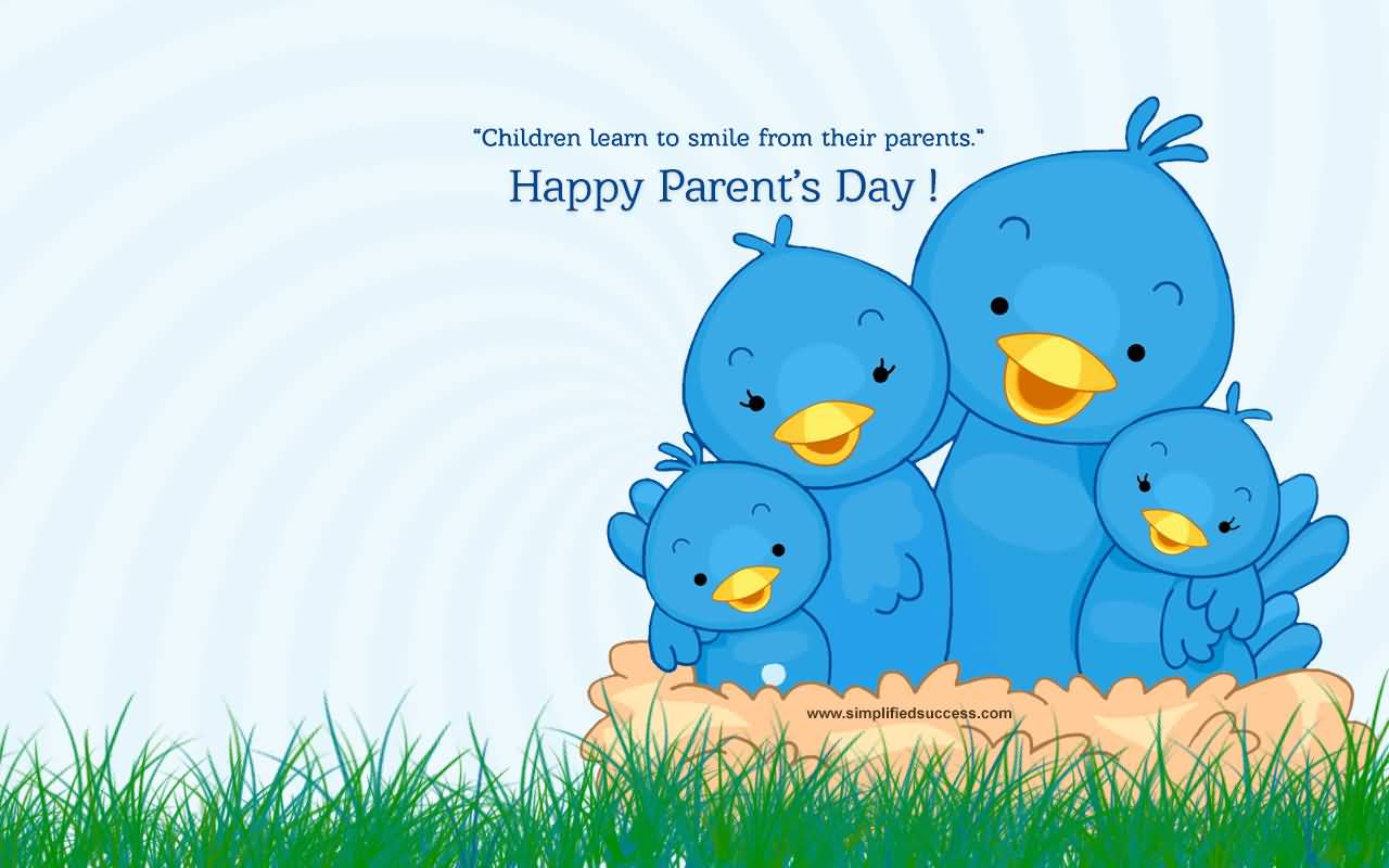 Children Learn To Smile From Their Parents - Happy Parents Day