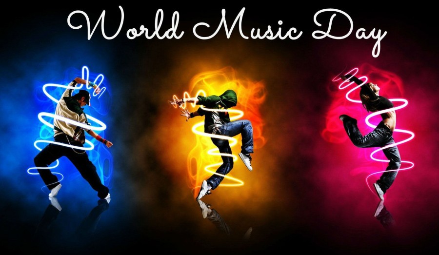 Dancing Guys Celebrating World Music Day