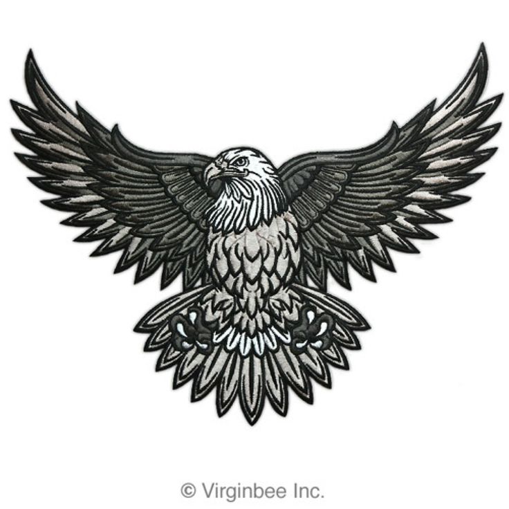 Flying Eagle Tattoo Design For Back by Virginbee