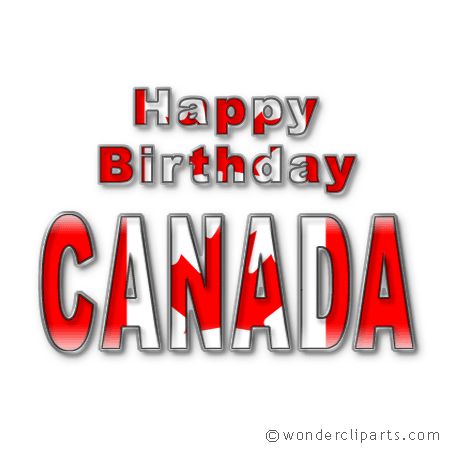 Happy Birthday Canada Animated Wishes