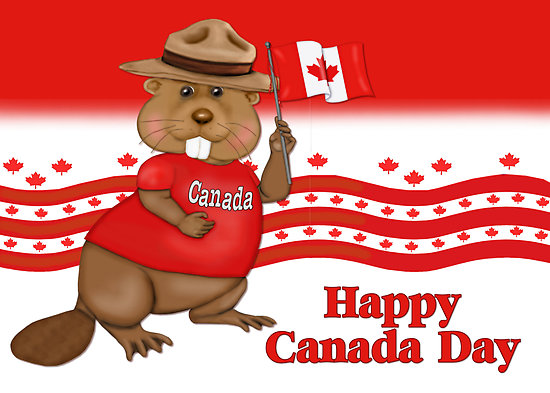Happy Canada Day Beautiful Wishes Graphic