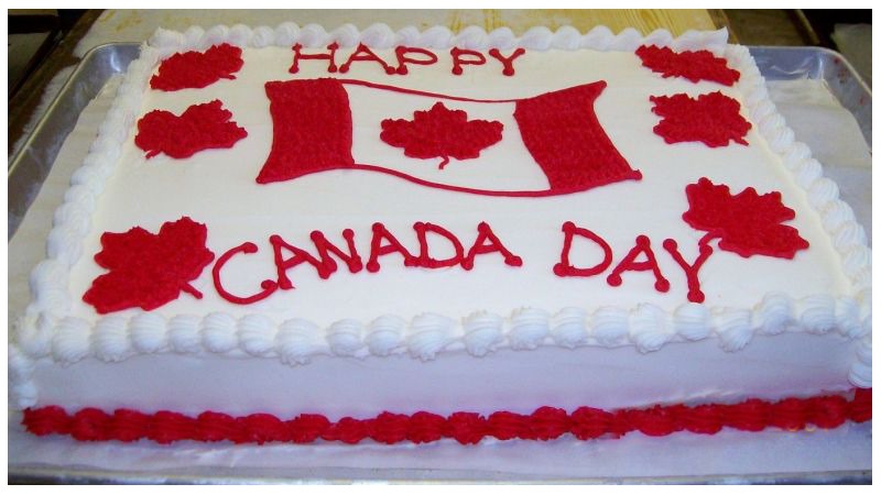 Happy Canada Day Cake Picture