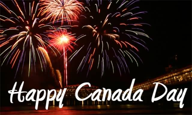 Happy Canada Day Wishes Fireworks