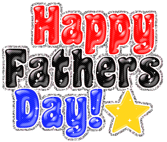 Happy Fathers Day Animated Glitter