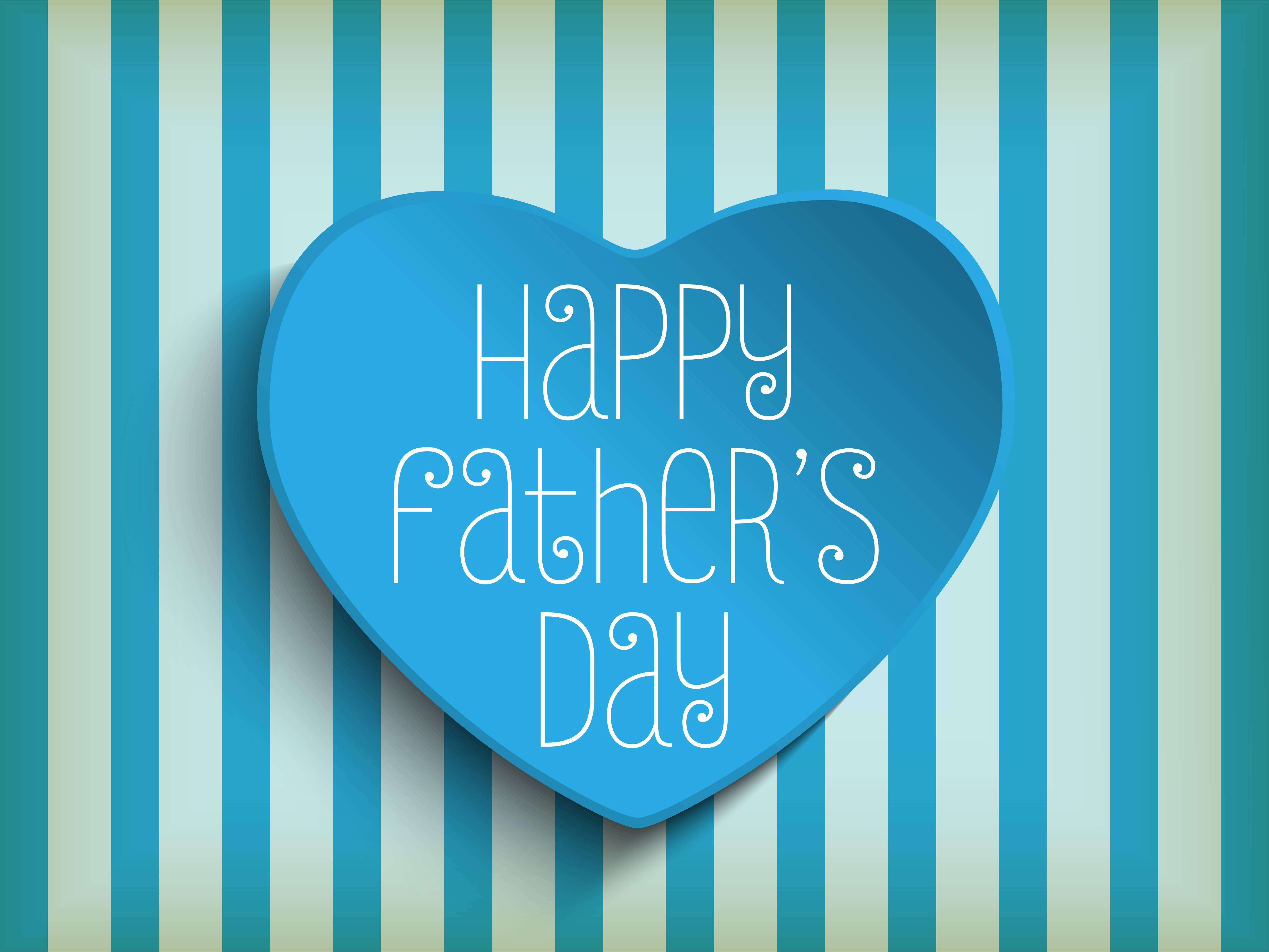 Happy Fathers Day Heart Graphics HD Wallpaer