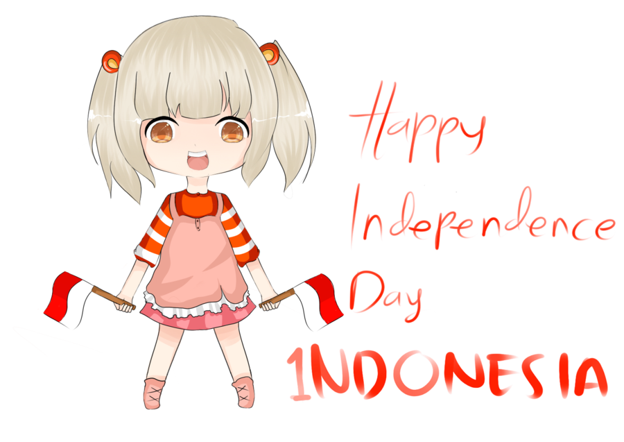 Happy Independence Day Indonesia Wishes Clip Art