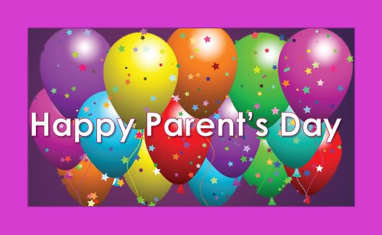 Happy Parents Day Greeting wishes With Balloons