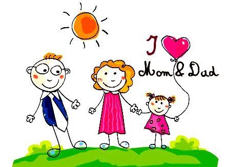 Happy Parents Day - I Love Mom & Dad
