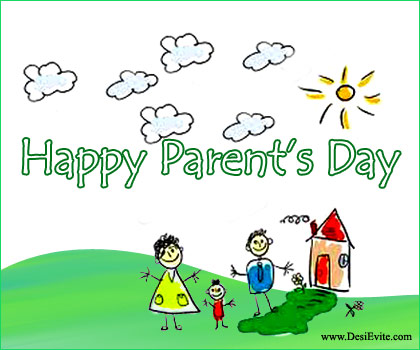 Happy Parents Day Painting Graphic