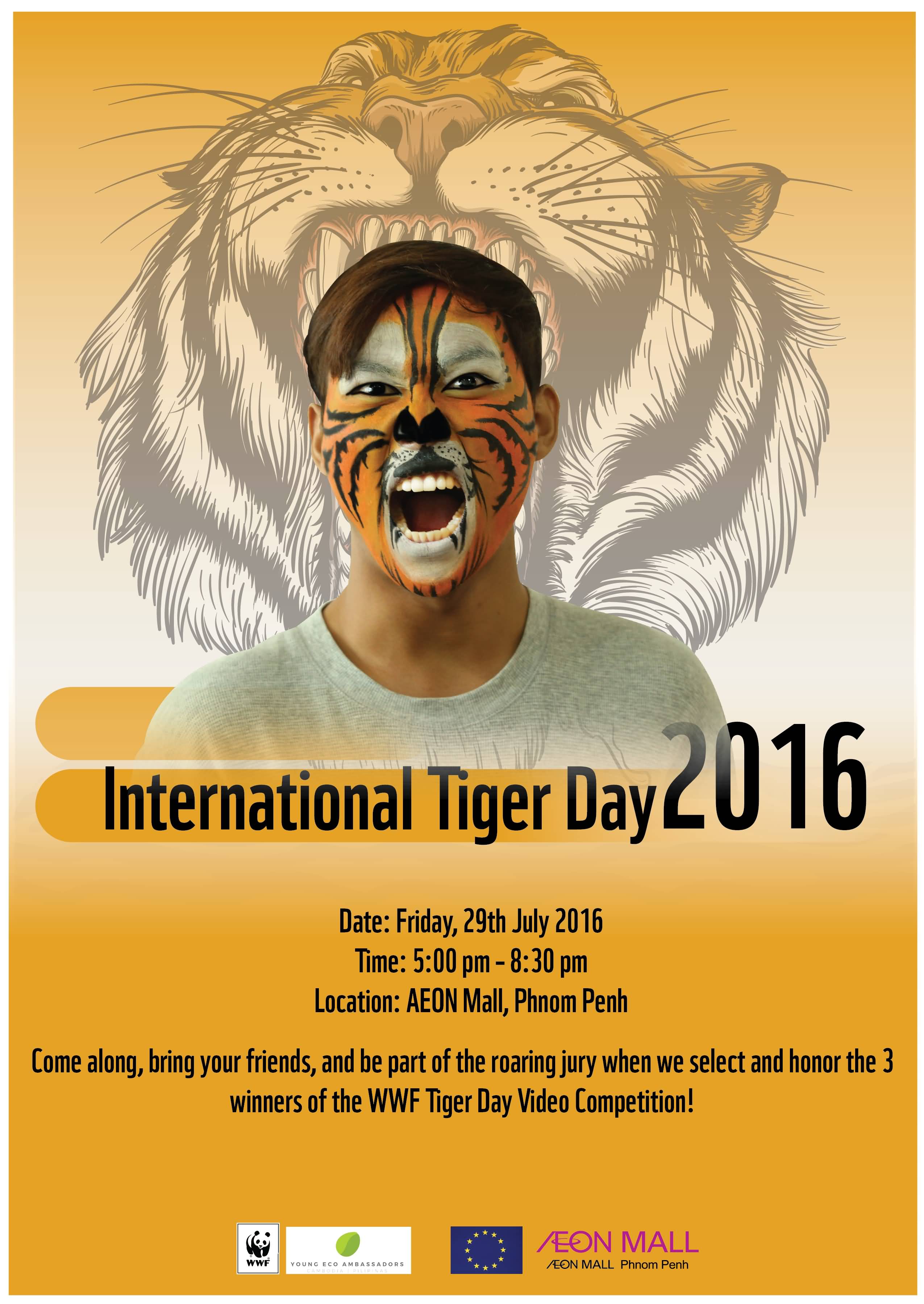 International Tiger Day 29 July Celebration Poster