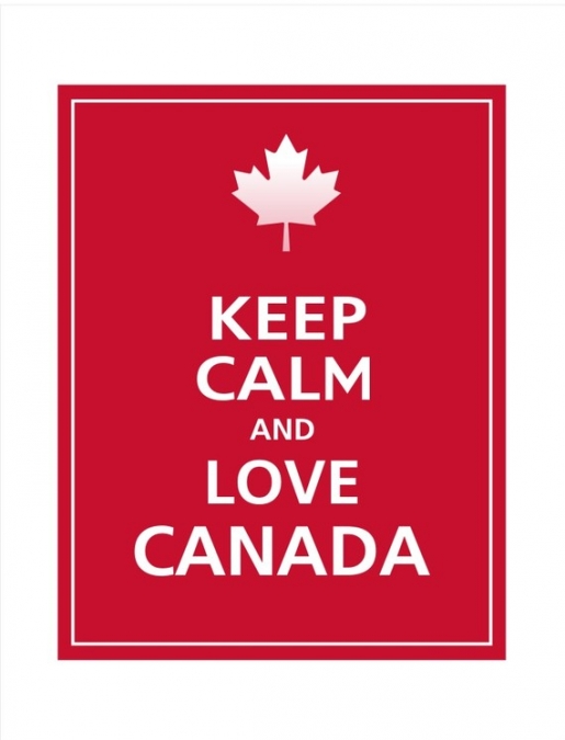 Keep Calm and Love Canada - Happy Canada Day
