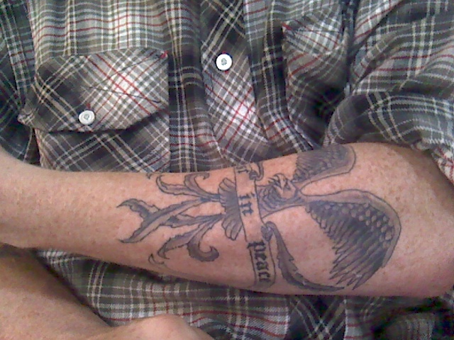 Memorial Eagle Tattoo On Left Forearm Sporksandfoons