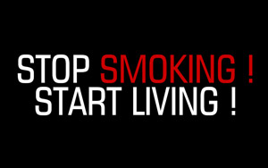 Stop Smoking Start Living World No Tobacco Day Slogan