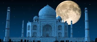 Taj Mahal in super moon light