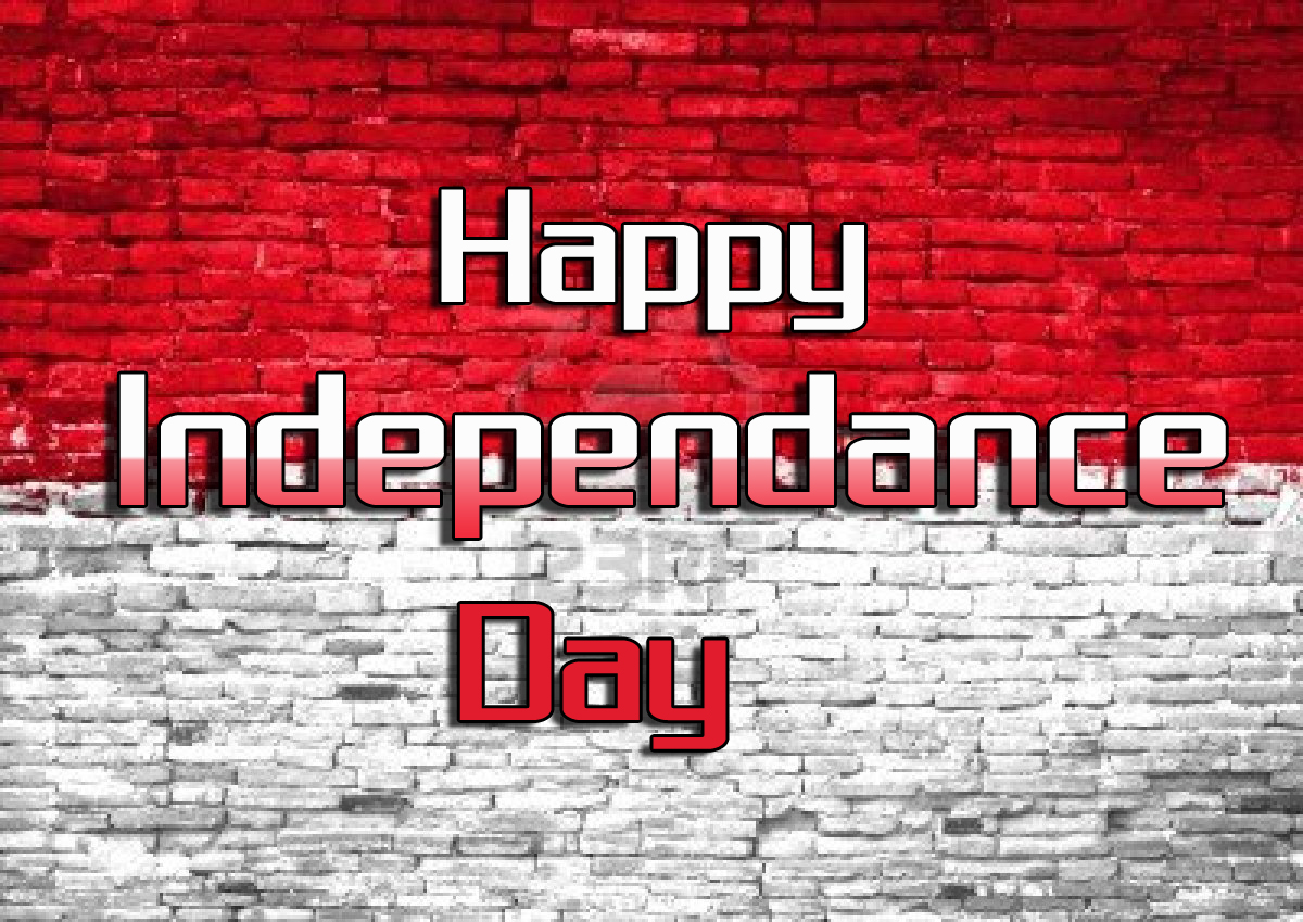 White And Red Happy Independence Day HD Wallpaper