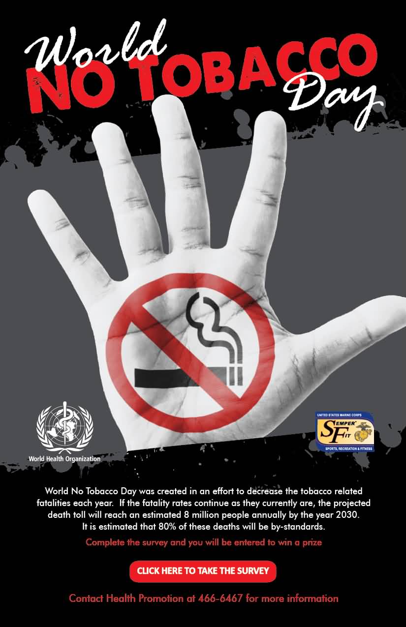 World No Tobacco Day Stop Smoking