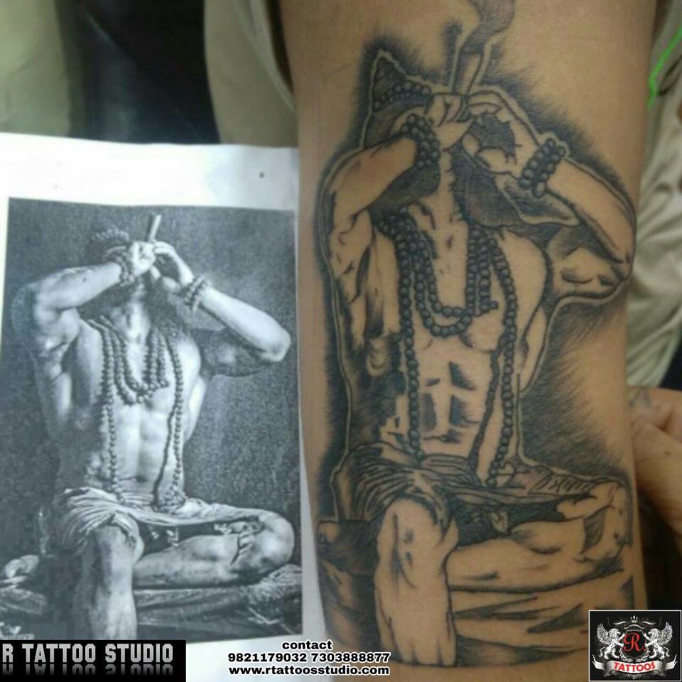 Shiva Tattoo With Chilam