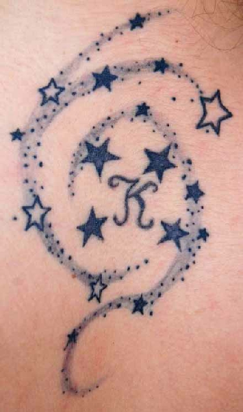 Amazing Shooting Stars Tattoo Idea