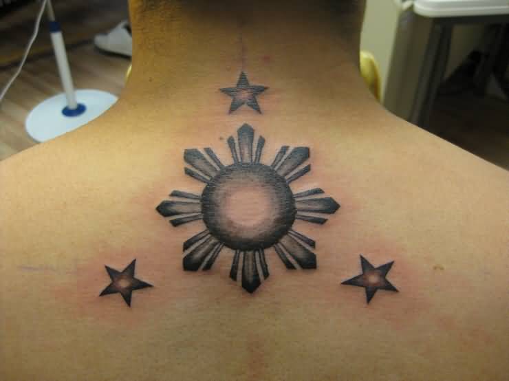 Star And Sun Tattoos Ideas