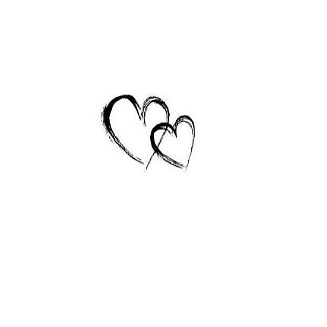 Amazing Two Heart Tattoos Design