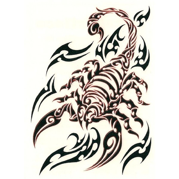 Awesome Tribal Scorpion Tattoo Design Sample