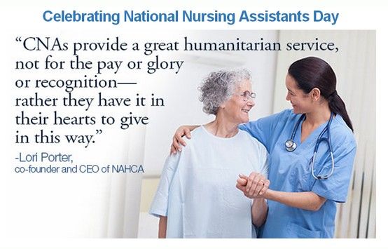 Celebrating National Nursing Assistants Day