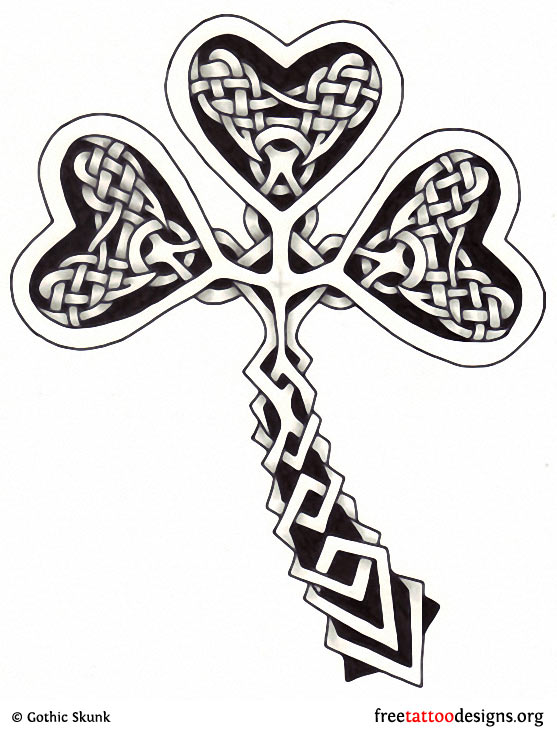 Celtic Shamrock Tattoo Design