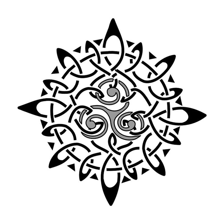 Celtic Sun Tattoo Design Sample