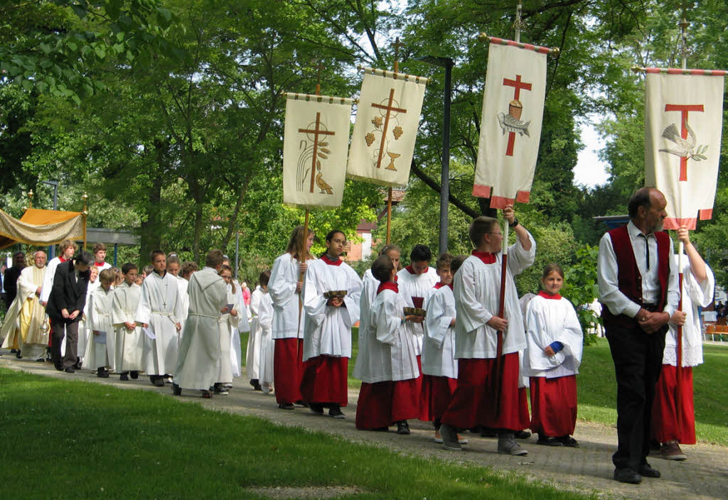 Corpus Christi Day Celebrated by People.