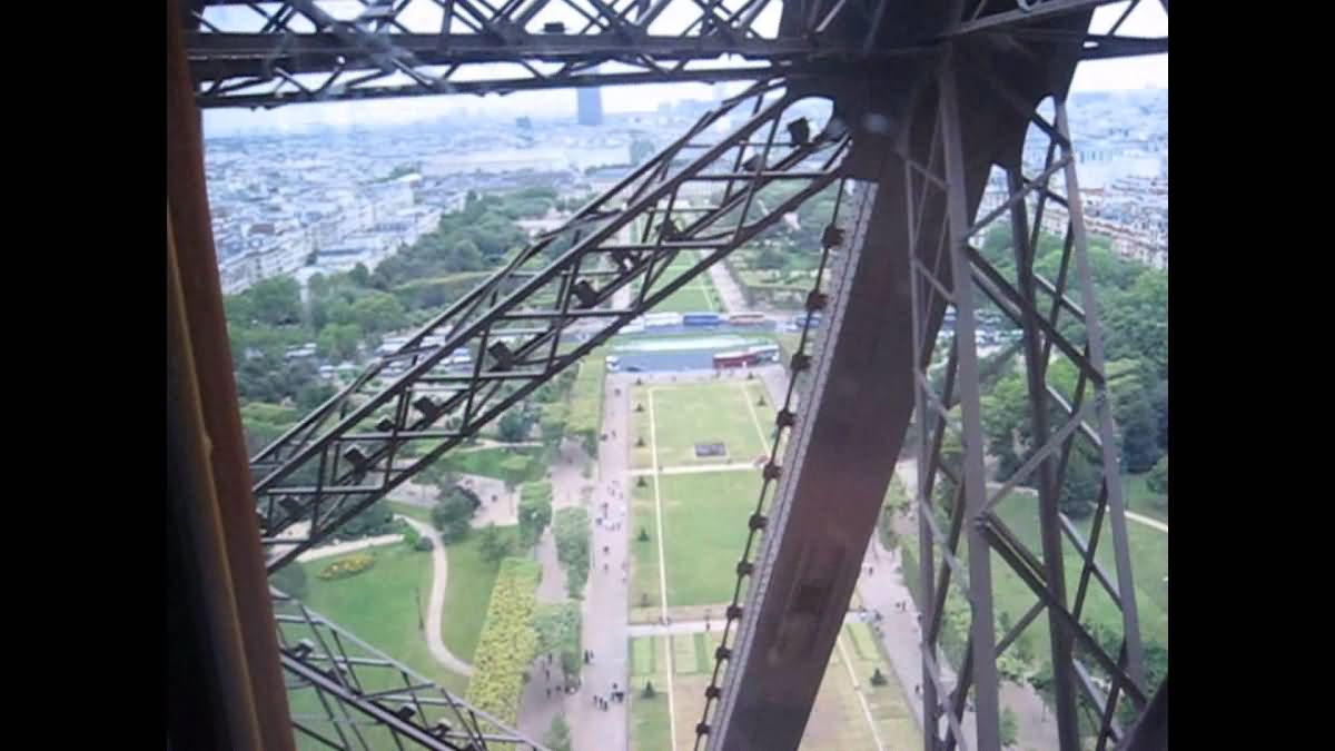 Experience the elevator inside the Eiffel Tower