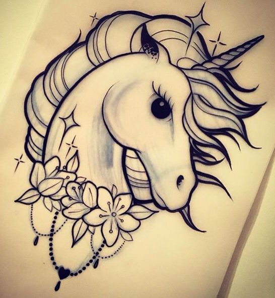 66+ Beautiful Unicorn Tattoos And Meanings
