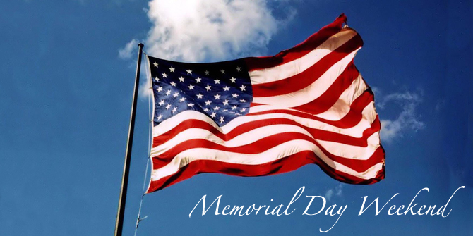 Flying US Flag Memorial Day Weekend