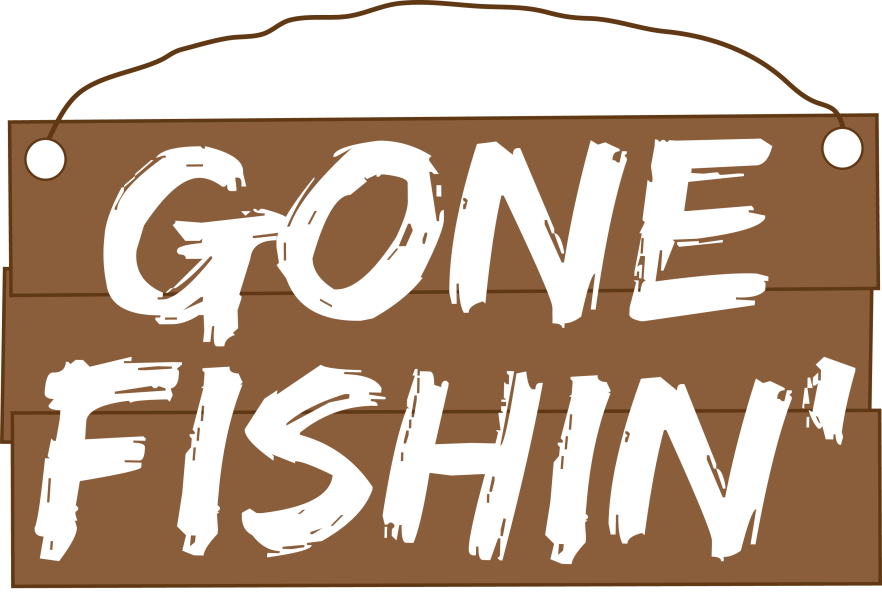 Gone Fishing Animated GRaphic