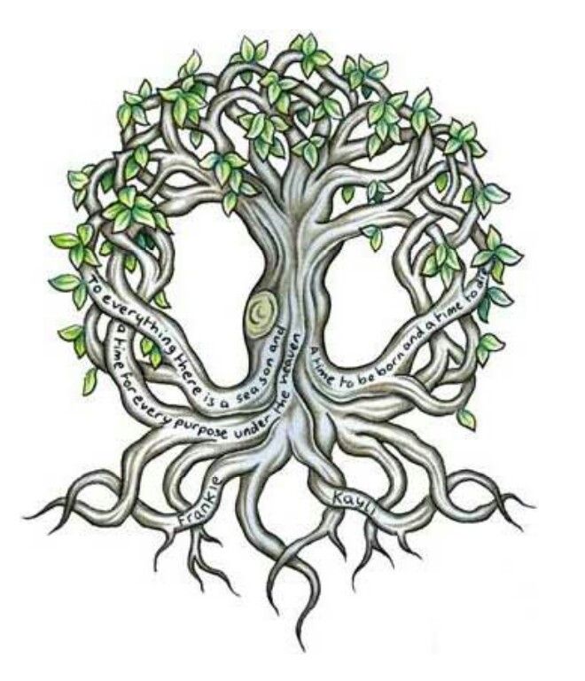 Green Leaves Ash Tree Tattoo Design Sample