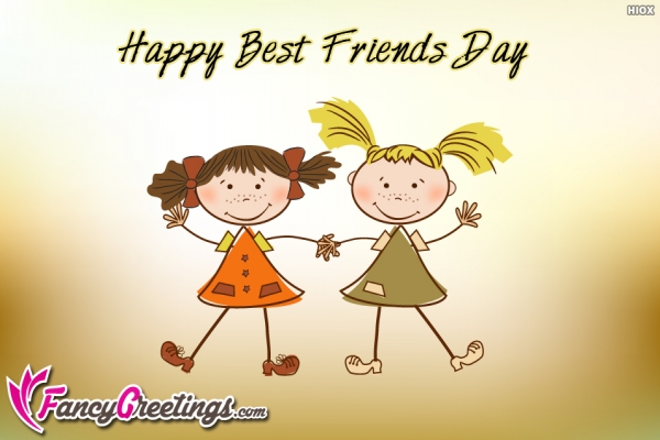 Happy Best Friends Day Animated Clip Art
